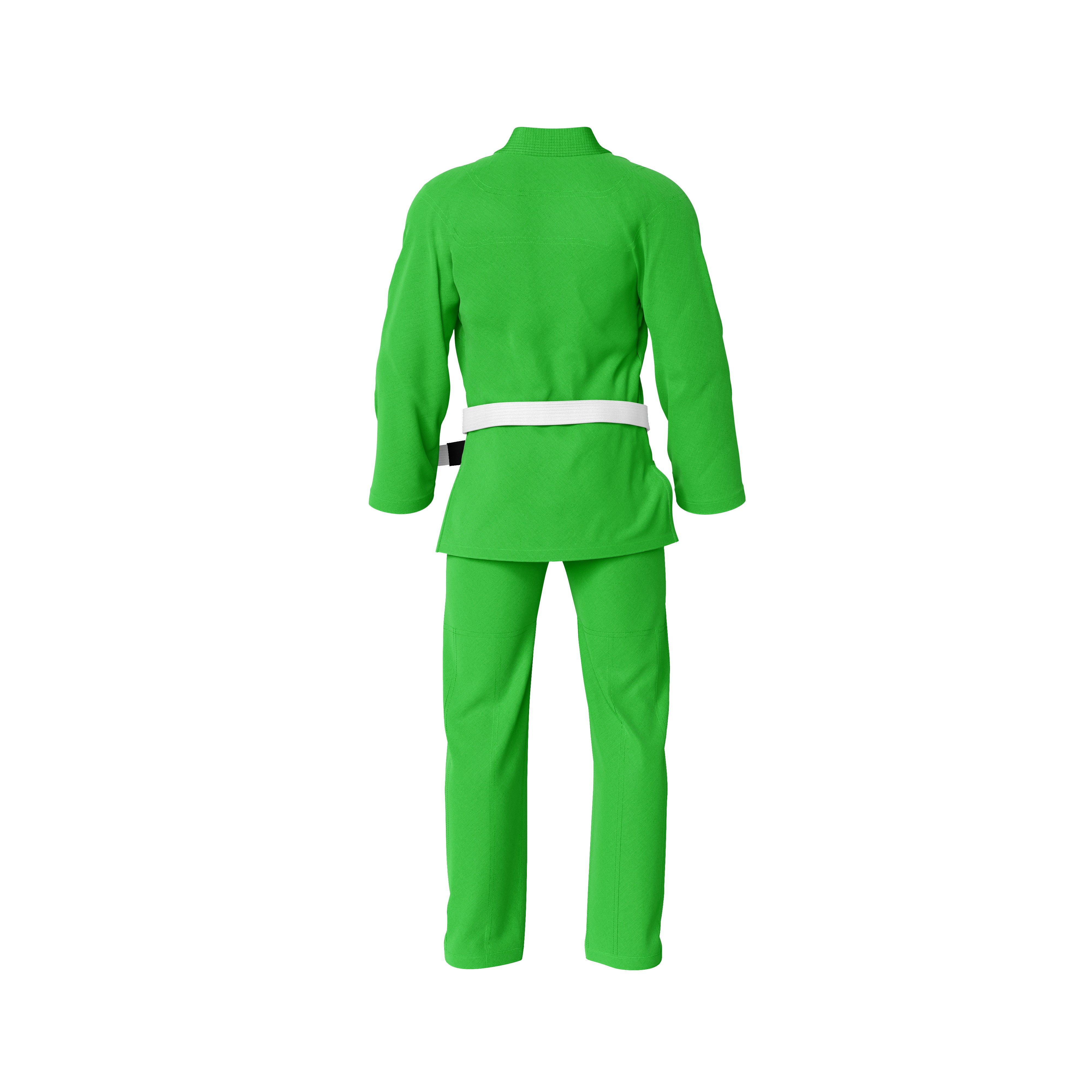 Summo Basic Bright Green Brazilian Jiu Jitsu GI (BJJ GI) - Image 3