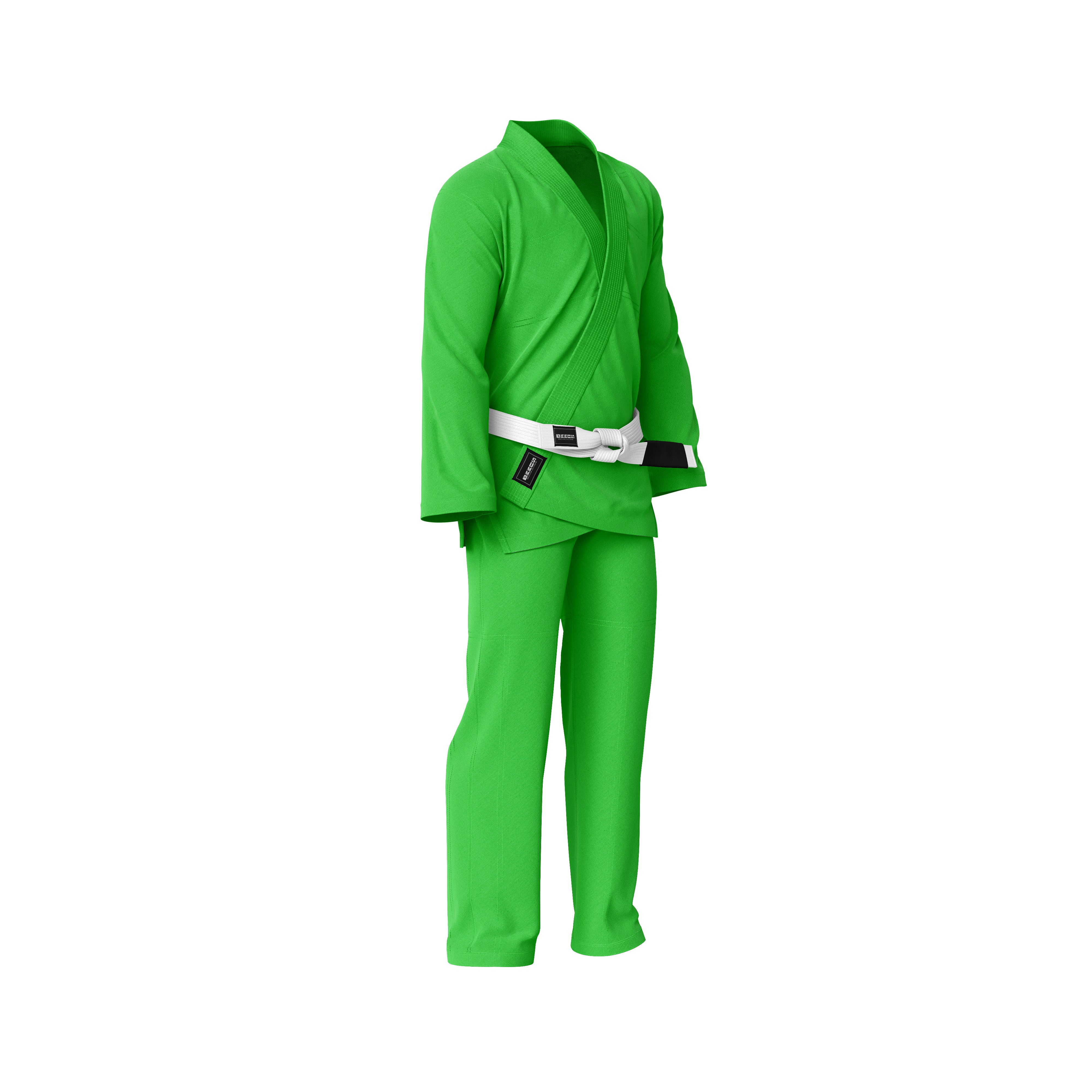 Summo Basic Bright Green Brazilian Jiu Jitsu GI (BJJ GI) - Image 4