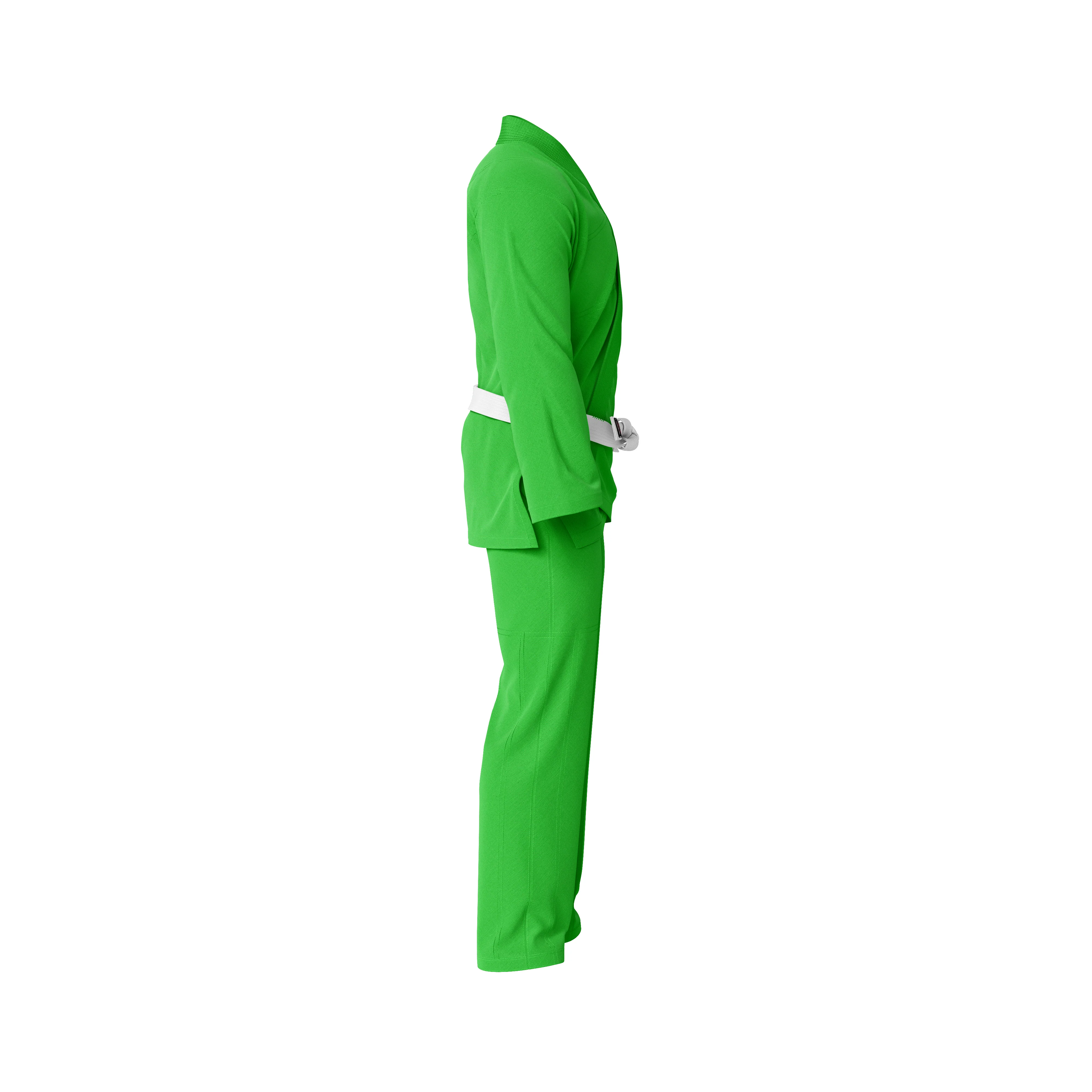 Summo Basic Bright Green Brazilian Jiu Jitsu GI (BJJ GI) - Image 5
