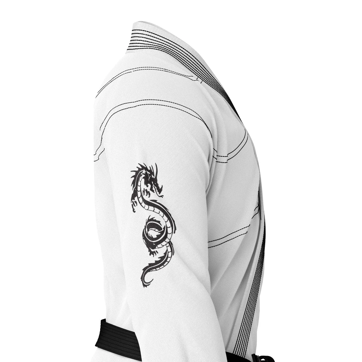 Summo Combatant White Brazilian Jiu Jitsu GI (BJJ GI) - Image 6